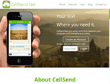 Tablet Screenshot of cellsend.net